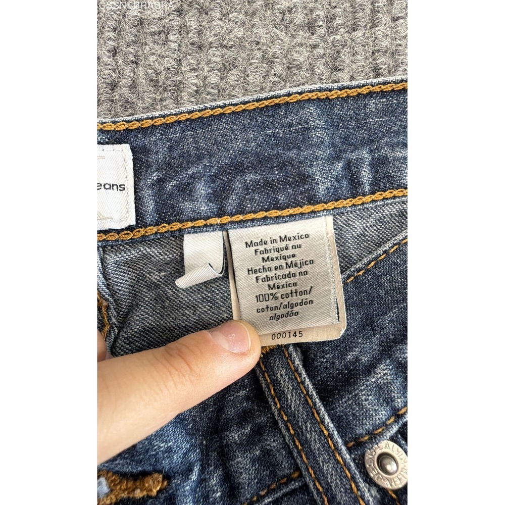 Vintage Y2K Calvin Klein Women's Rinse Wash Flare Jeans 100% Cotton Sz 11 x 31 - Picture 6 of 12